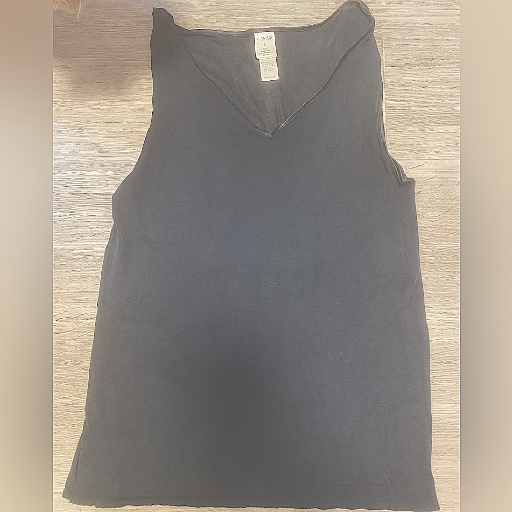 Hanro pure silk tank top